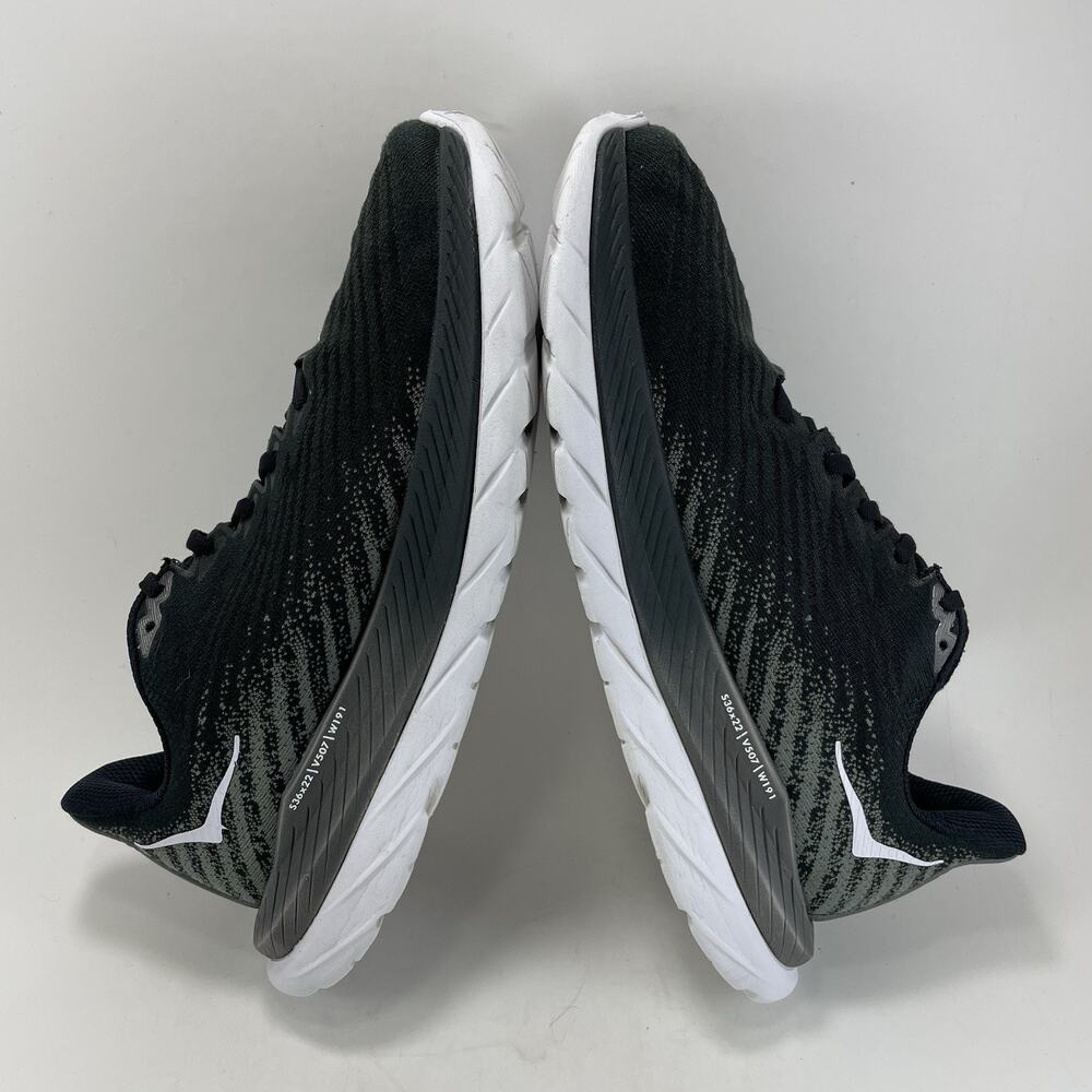 Hoka One One Mach 4 Running Shoes Womens Size 9.5 B Black Athletic Sneakers - Picture 6 of 11